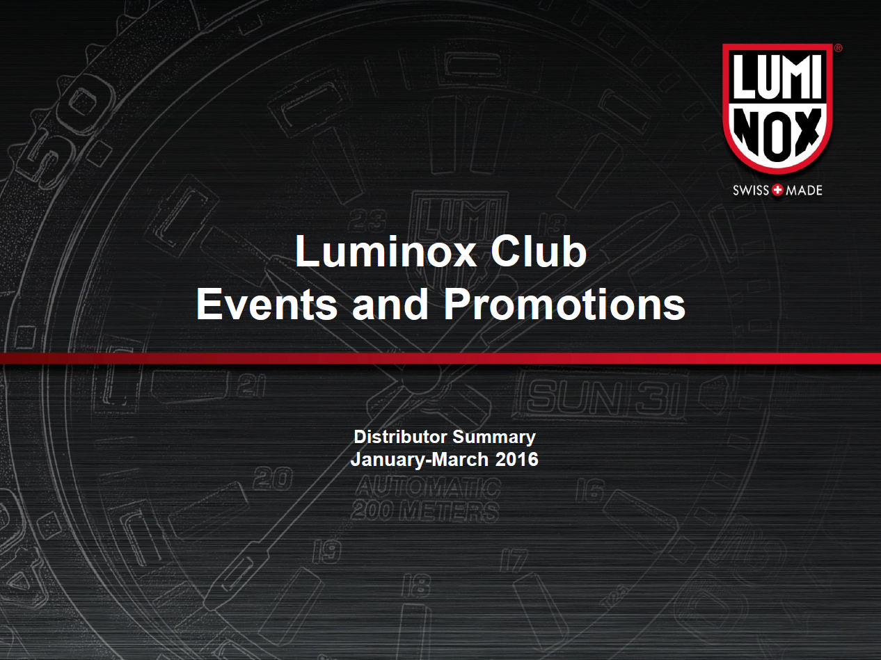 Luminox 全球活動 2016 1-3